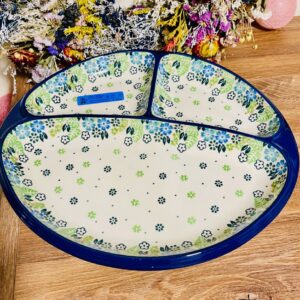 talerz dzielony na przystawki Boleslawiec