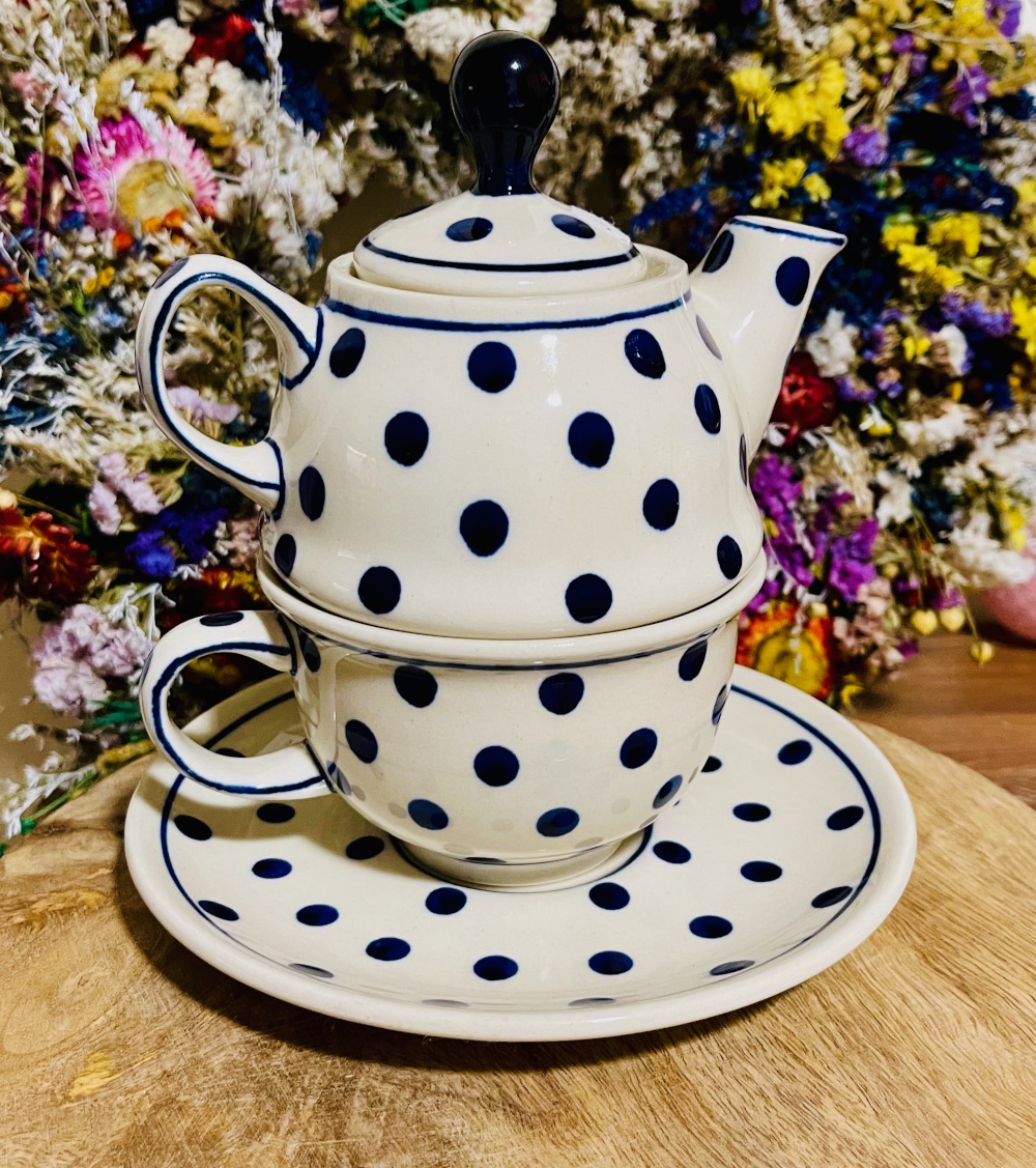 zestaw do herbaty ceramika Boleslawiec