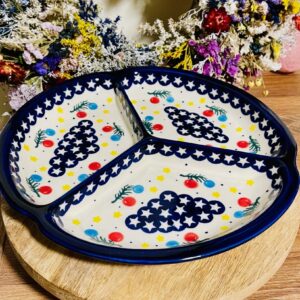 talerz dzielony swieta Boleslawiec