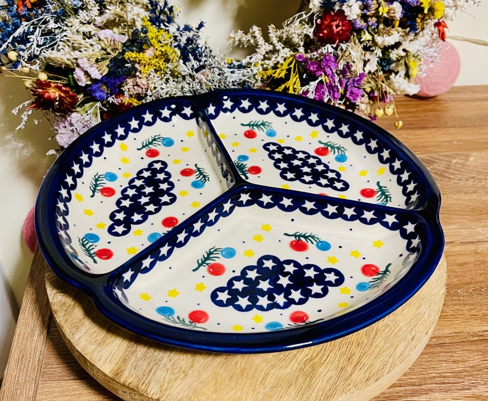 talerz dzielony swieta Boleslawiec