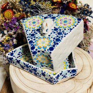 pojemnik z pokrywą ceramika Boleslawiec