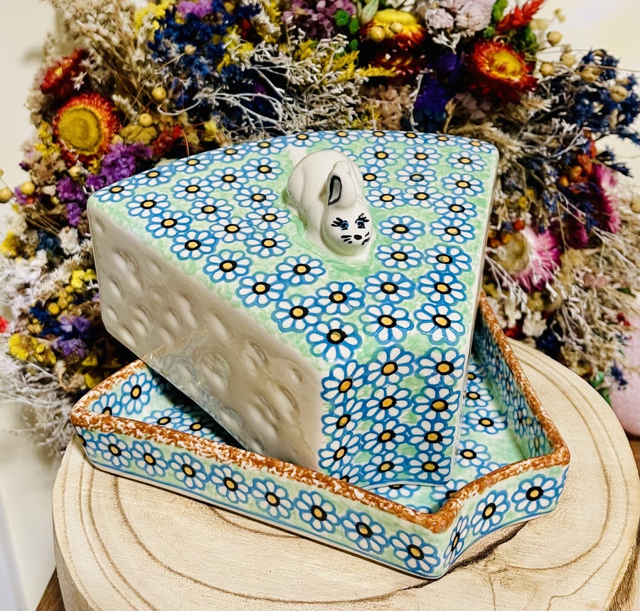 pojemnik z pokrywą ceramika Boleslawiec