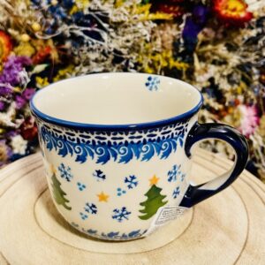 kubek bawarka choinka ceramika Boleslawiec