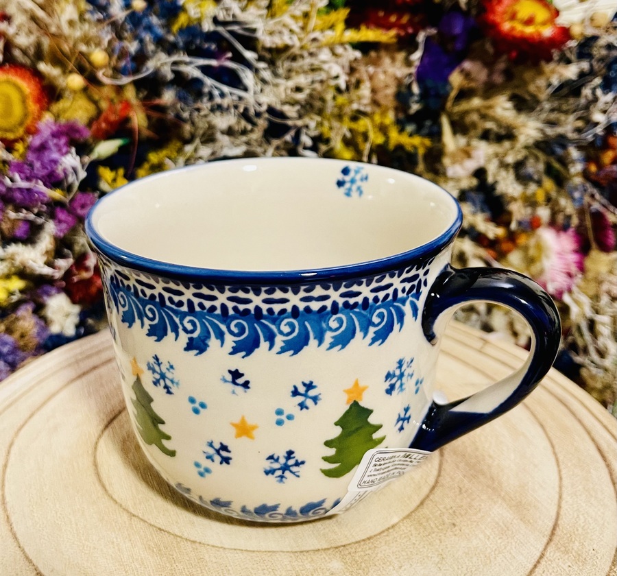 kubek bawarka choinka ceramika Boleslawiec
