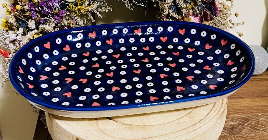 talerz unikat ceramika Boleslawiec