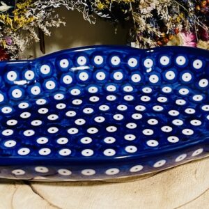 talerz falowany ceramika Boleslawiec