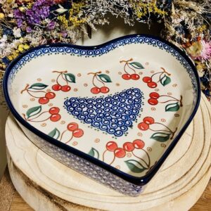 zapiek serce ceramika Boleslawiec
