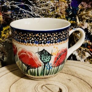 kubek maki ceramika Boleslawiec
