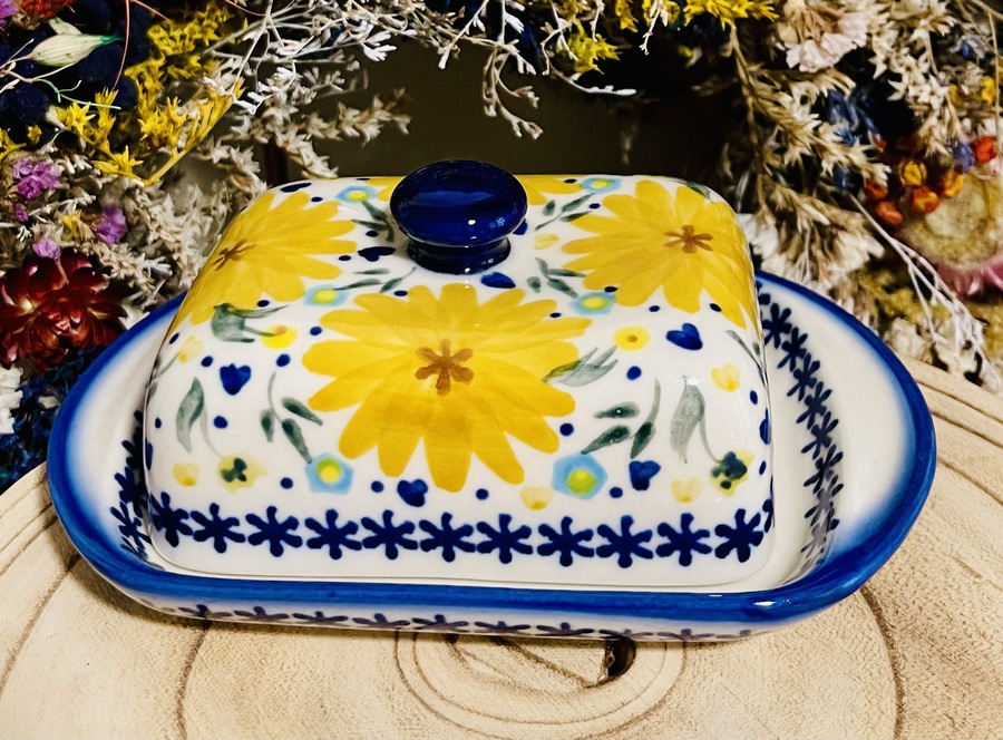 maselnica unikat ceramika Boleslawiec