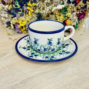 kubek jagody ceramika Boleslawiec