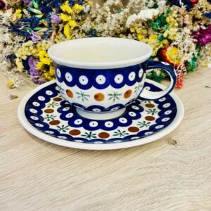 zestaw herbata ceramika Boleslawiec