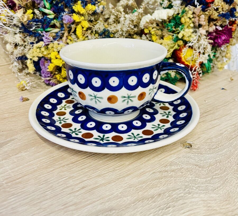 zestaw herbata ceramika Boleslawiec