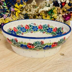 miska na stopce ceramika Boleslawiec