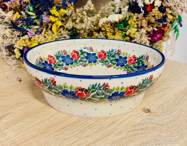 miska na stopce ceramika Boleslawiec