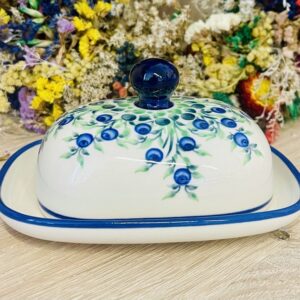 maselniczka jagody ceramika Boleslawiec