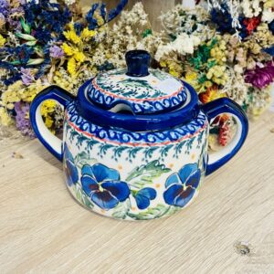 cukiernica bratki ceramika Boleslawiec