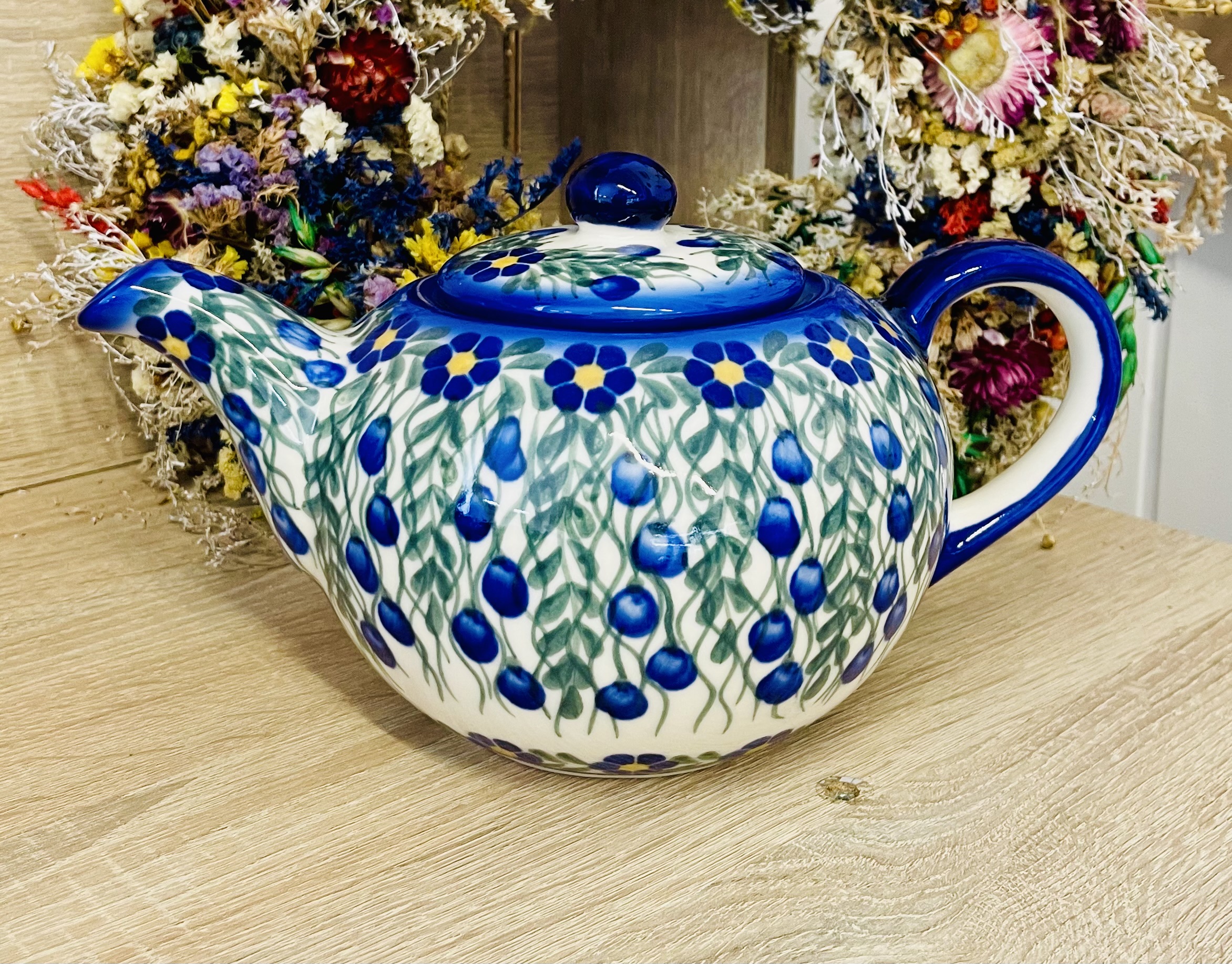 czajnik unikat ceramika Boleslawiec