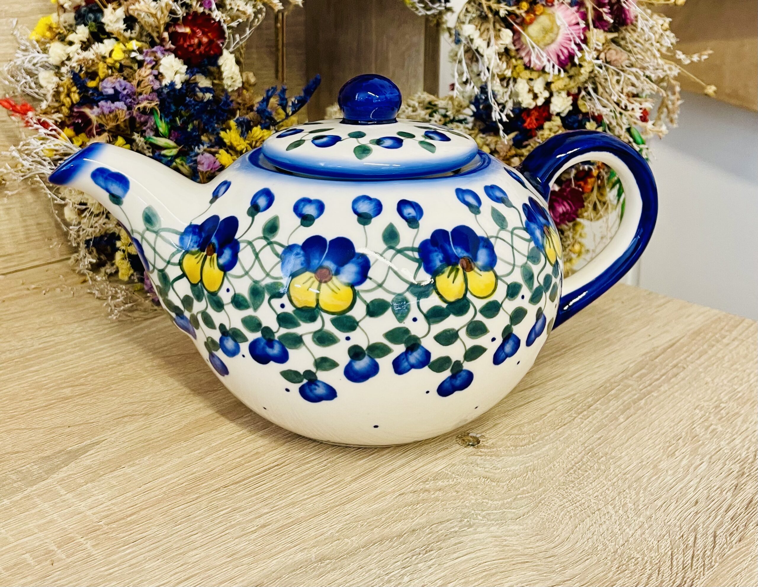 czajnik unikat ceramika Boleslawiec