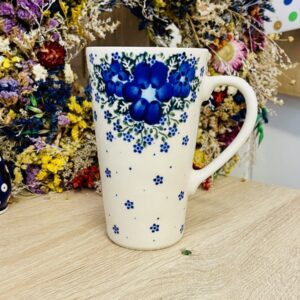 kubek latte ceramika Boleslawiec