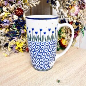 kubek latte ceramika Boleslawiec