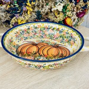 zapiekanka unikat ceramika Boleslawiec dynia