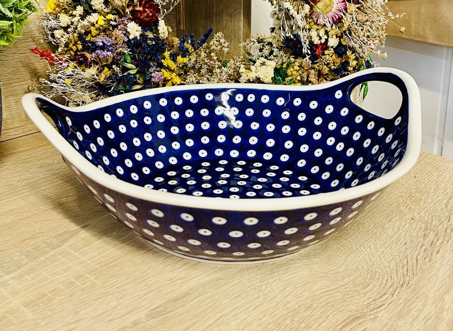 misa z uszami ceramika Boleslawiec