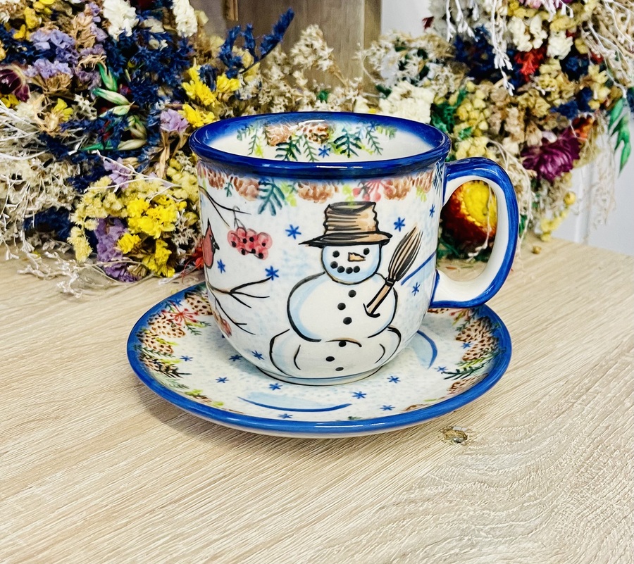 kubek unikat ceramika Boleslawiec