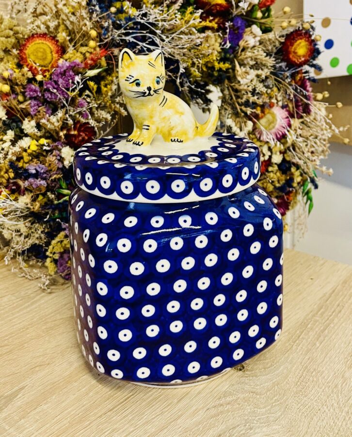 pojemnik pies ceramika Boleslawiec