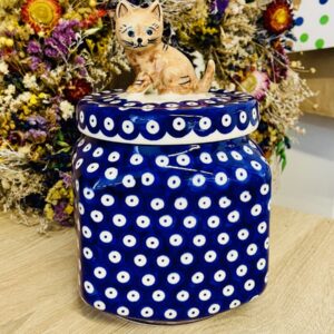 pojemnik kot ceramika Boleslawiec