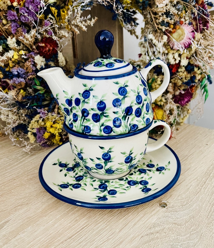 zestaw do herbaty ceramika Boleslawiec