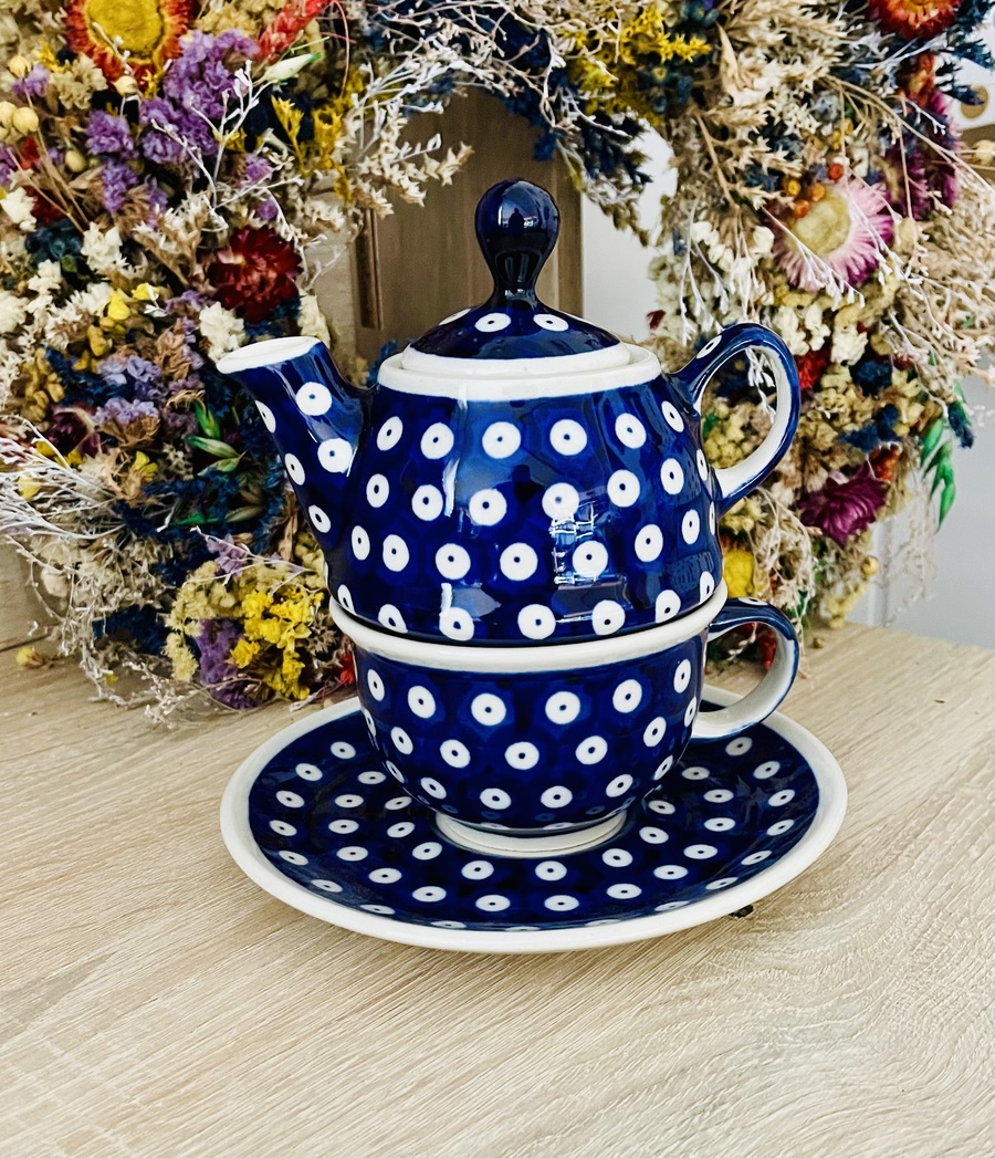 zestaw do herbaty ceramika Boleslawiec