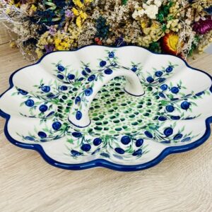 talerz na jajka ceramika Boleslawiec