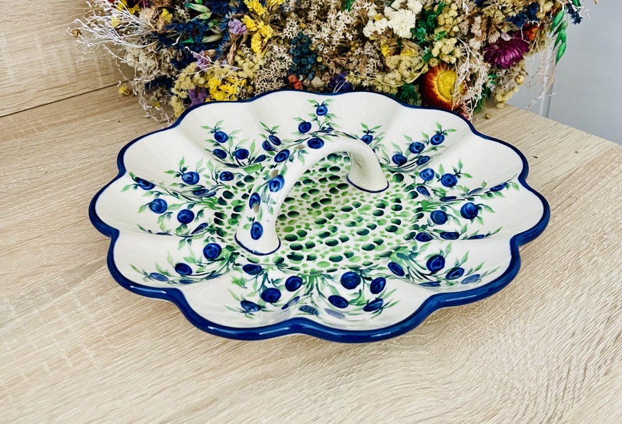 talerz na jajka ceramika Boleslawiec