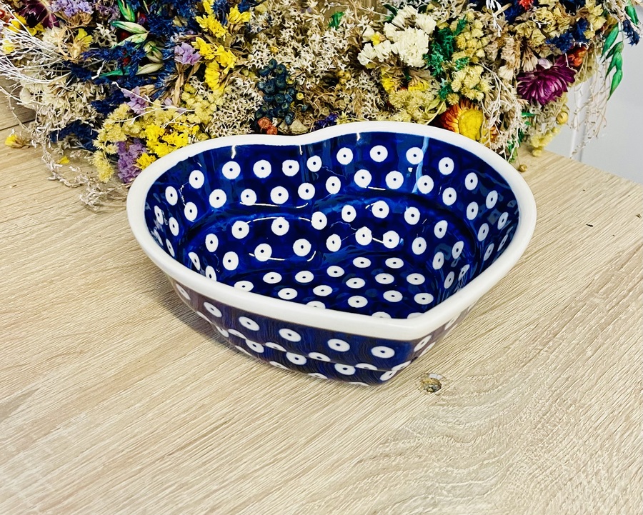 miska serce ceramika Boleslawiec