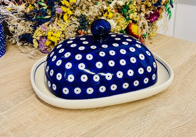 maselnica kropka ceramika Boleslawiec