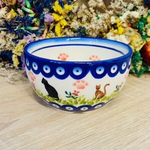 miska kot ceramika Boleslawiec