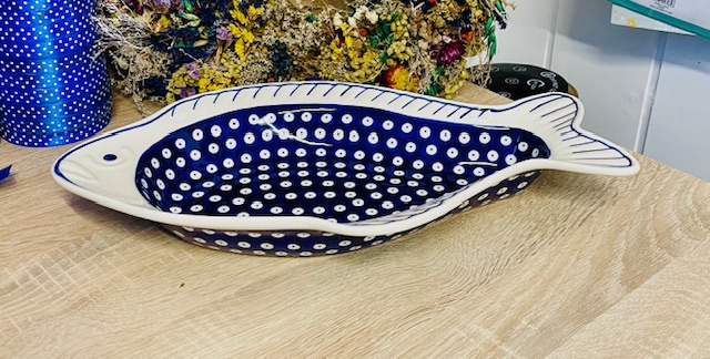 talerz ryba ceramika Boleslawiec