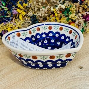 salaterka serce ceramika Boleslawiec