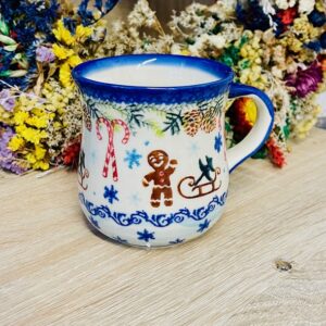 kubek 300 ml unikat ceramika Boleslawiec