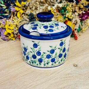 cukiernica w jagody ceramika Boleslawiec