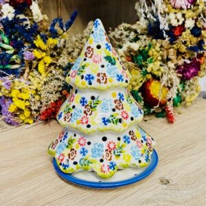 lampion choinka ceramika Boleslawiec