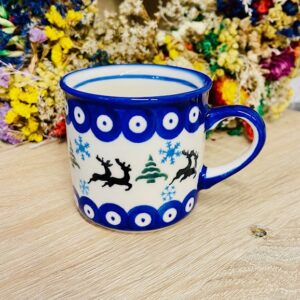 kubek zima ceramika Boleslawiec