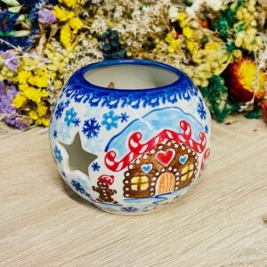 lampion gwiazdki ceramika Boleslawiec