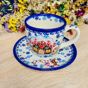 kubek i spodek ceramika Boleslawiec