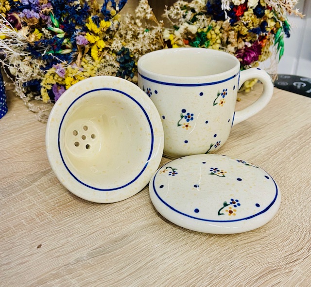 kubek do ziol ceramika Boleslawiec