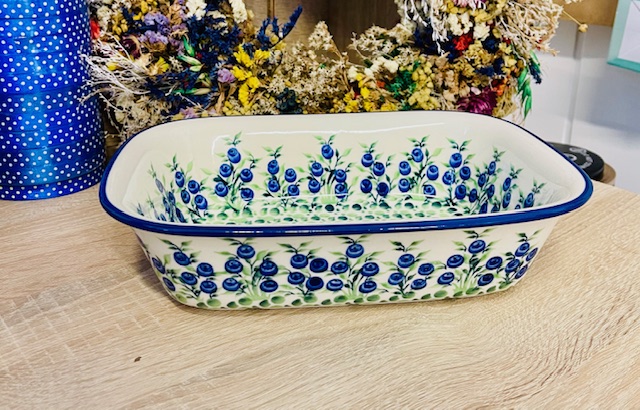 zapiekanka jagody ceramika Boleslawiec