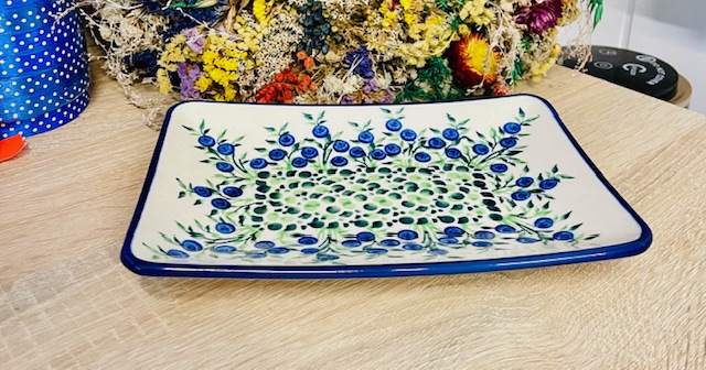 talerz jagody ceramika Boleslawiec