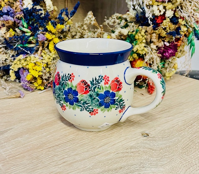 kubek wianek ceramika Boleslawiec