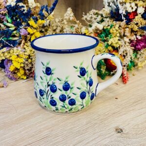 kubek jagody ceramika Boleslawiec