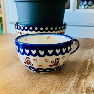 kubek mis ceramika Boleslawiec
